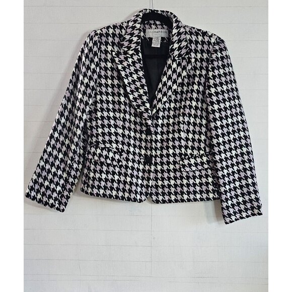 Sag Harbor Jacket/Blasier Womens Size 8 Petite Long Sleeve Multi Color Button - Picture 1 of 7